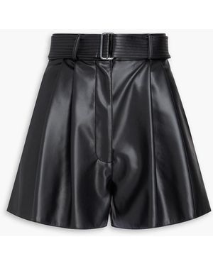Alex Perry Pleated Shorts - Black