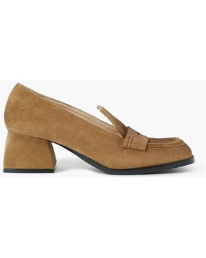 NODALETO Bulla Cara Suede Court Shoes - Brown