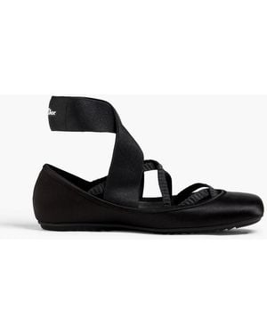 Dior Shade Satin Ballet Flats - Black
