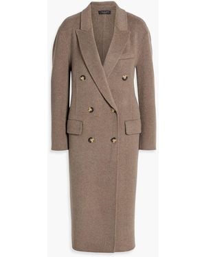 Rag & Bone Vasso Double-Breasted Brushed Wool-Blend Coat - Brown