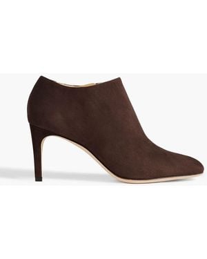 Sergio Rossi Madame 75 Suede Ankle Boots - Brown