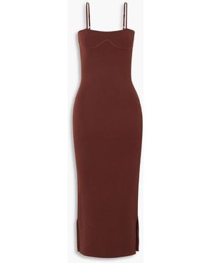 Nanushka Nyoka Stretch-knit Midi Dress - Purple