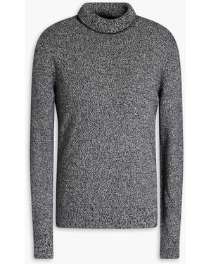 Dolce & Gabbana Marled Cashmere Turtleneck Jumper - Grey