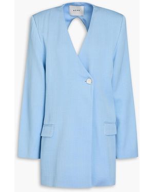 Rohe Open-back Tweed Blazer - Blue