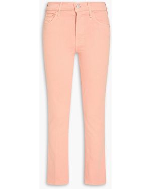 Mother Hoch sitzende bootcut-jeans "insider hover" - Pink