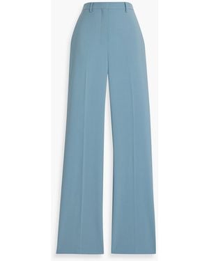 Theory Wool-Blend Straight-Leg Pants - Blue