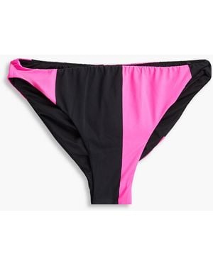 Cynthia Rowley Bikini-höschen mit streifen - Schwarz