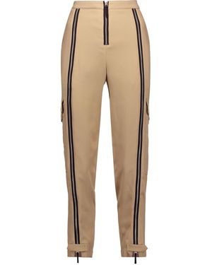 Belstaff Zip-Detailed Crepe Tapered Pants - Natural