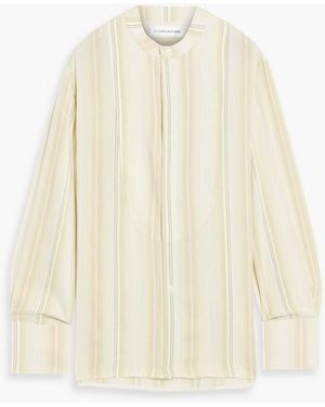 Victoria Beckham Striped Woven Blouse - White