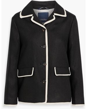 Max Mara Leslie Linen Jacket - Black