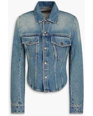 Petar Petrov Stand Up Denim Jacket - Blue