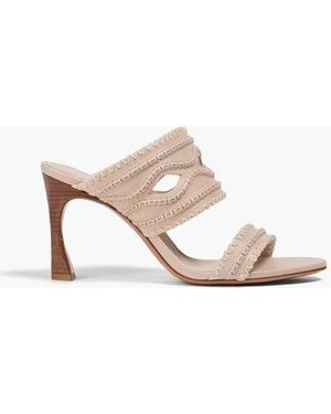 Alexandre Birman Erika 85 Leather Mules - Pink