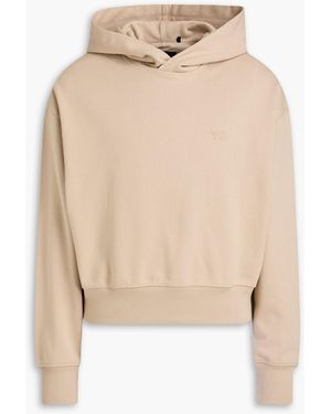 Y-3 French Cotton-blend Terry Hoodie - Natural