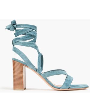 Gianvito Rossi Dalian Suede Sandals - Blue