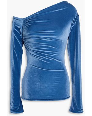 Maygel Coronel Rialto Velour Top - Blue