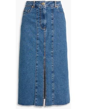 FARM Rio Denim Midi Skirt - Blue