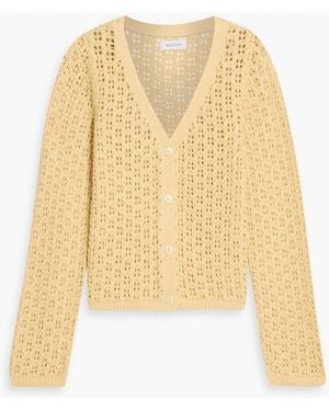 NAADAM Crocheted Cotton Cardigan - Natural