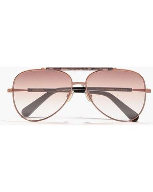 Zimmermann Aviator-Style Acetate Sunglasses - Brown