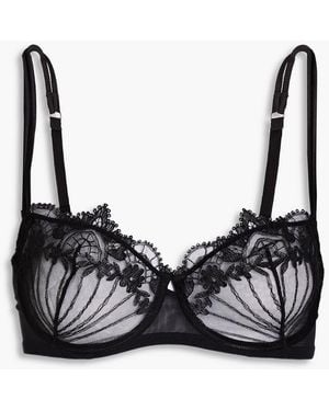 I.D Sarrieri Lace Underwired Balconette Bra - Black