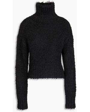Rag & Bone Dillion rollkragenpullover aus bouclé-strick - Schwarz