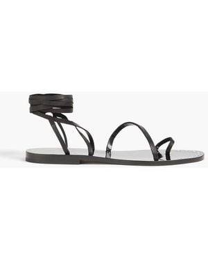 IRO Metcika Leather Sandals - Black