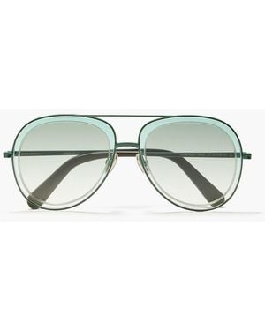 Zimmermann Aviator-Style Metal Sunglasses - Green