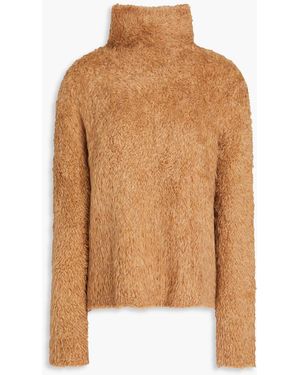 James Perse Brushed Knitted Turtleneck Sweater - Brown