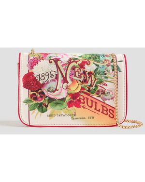 Zimmermann Printed Satin Cross-Body Bag - White