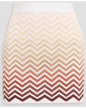 Missoni Crochet-Knit Cotton-Blend Mini Skirt - Pink