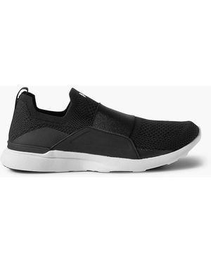 Athletic Propulsion Labs Techloom Bliss Mesh And Stretch Slip-On Trainers - Black
