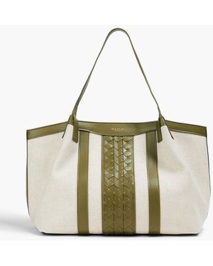 Serapian Secret Canvas And Leather Tote - Natural
