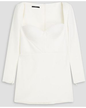 Alex Perry Stretch-Crepe Mini Dress - White