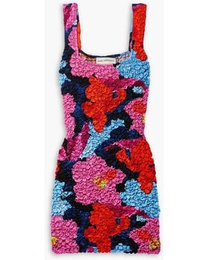 Mara Hoffman Laura minikleid aus einer strukturierten TM-lyocellmischung mit print - Rot