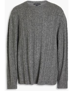 James Perse Cable-knit Cashmere Jumper - Grey