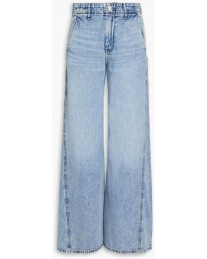 Rag & Bone Sofie hoch sitzende jeans mit weitem bein - Blau