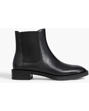 Stuart Weitzman Sondra Leather Chelsea Boots - Black