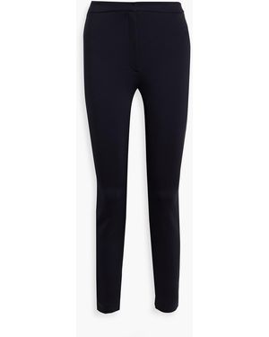 Theory Stretch-Cady Slim-Leg Pants - Blue