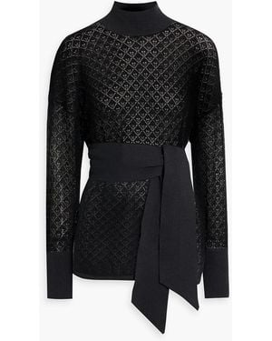 Zimmermann Pointelle-Knit Top - Black