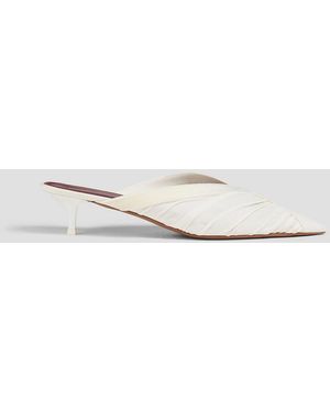 Neous Maia Gathered Cady Mules - White