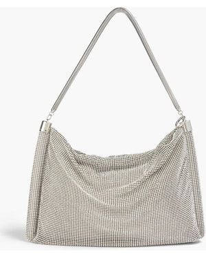 Rabanne Crystal-embellished Chainmail Shoulder Bag - Gray