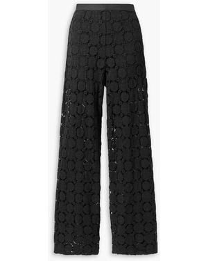 Miguelina Pamela hose mit weitem bein aus guipure-spitze - Schwarz