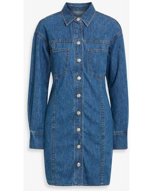 Alex Mill Marissa Denim Mini Shirt Dress - Blue
