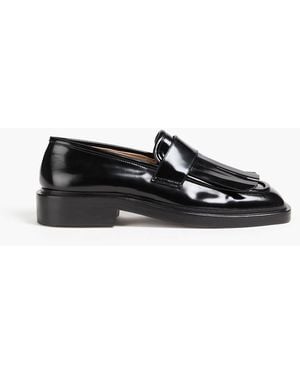 Wandler Lucy Fringed Leather Loafers - Black