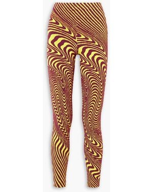 Aztech Mountain Ed Curtis Off-piste Jacquard-knit leggings - Orange