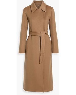 Max Mara Artur Belted Cashmere-Felt Coat - Natural