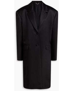 Magda Butrym Duchesse Silk-Satin Coat - Black