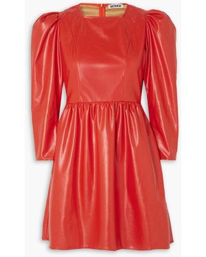 BATSHEVA Minikleid aus vinyl - Rot