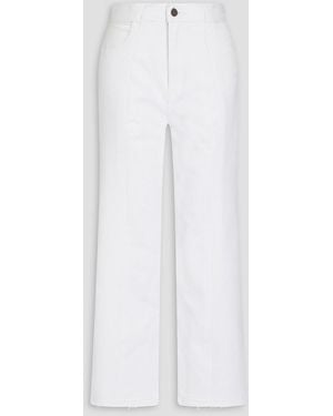 E.L.V. Denim The High-rise Flared Jeans - White