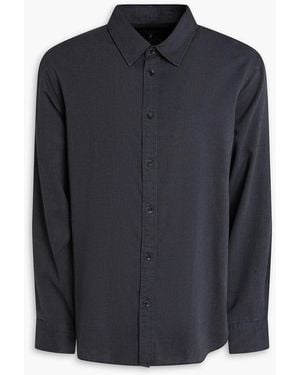 Rag & Bone Finch Cotton And Lyocell-blend Jacquard Shirt - Blue