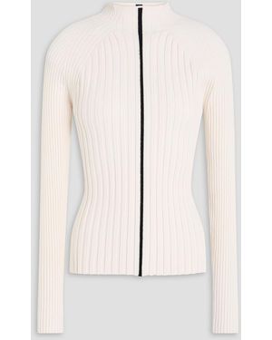Autumn Cashmere Ribbed-Knit Jumper - Natural